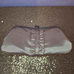 Elegant Satin Clutch in Beige